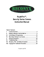 Предварительный просмотр 1 страницы Reconyx RapidFire Instruction Manual