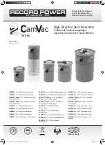 Record Power CamVac CGV286-1-WALL Original Instruction Manual preview