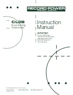 Record Power cl3b Instruction Manual preview