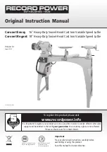 Record Power Coronet Envoy Original Instruction Manual preview