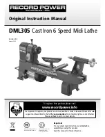 Record Power DML305 Original Instruction Manual preview