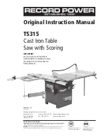 Preview for 1 page of Record Power TS315 Original Instruction Manual