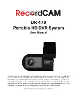 RecordCam DR-170 User Manual preview