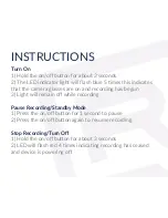 Preview for 8 page of RECORDER GEAR CG1000 Instruction Manual