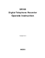 RECORDER GEAR SR100 Operate Instruction preview