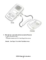 Preview for 6 page of RECORDER GEAR SR100 Operate Instruction