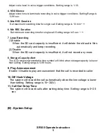 Preview for 9 page of RECORDER GEAR SR100 Operate Instruction