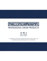 Preview for 12 page of RecorderGear AC80 User Manual