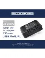 RecorderGear AC80W User Manual preview