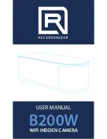 Preview for 1 page of RecorderGear B200W User Manual