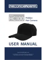 RecorderGear HC100 User Manual preview