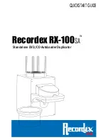 Recordex RX-100SA Quick Start Manual preview