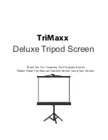 Preview for 1 page of Recordex TriMaxx Manual