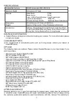 Предварительный просмотр 9 страницы Recsea CWS-RX100III User Manual