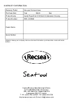 Preview for 16 page of Recsea WHC-G1XMKII Manual