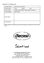 Предварительный просмотр 4 страницы Recsea WHC-S95D User Manual