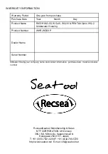 Preview for 4 page of Recsea WHR-WG50 P Manual