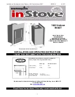 Rectella 1622 Instove INSET Installation And Operating Instructions Manual preview