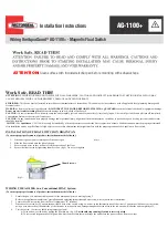 Preview for 1 page of RectorSeal AquaGuard AG-1100+ Installation Instructions Manual