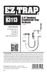 RectorSeal EZ Trap EZT 113 Instruction Manual preview