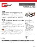 Preview for 1 page of RectorSeal SAFE-T-SWITCH SS700E Product Data Sheet