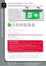 Preview for 1 page of Red Arrow Trading LFACLED502B Installation Instructions Manual