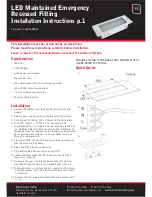 Preview for 1 page of Red Arrow Trading LFACLED502F Installation Instructions