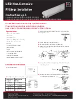 Red Arrow Trading WFLED224 Installation Instructions preview