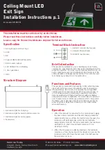 Preview for 1 page of Red Arrow HTLEDCM Installation Instructions