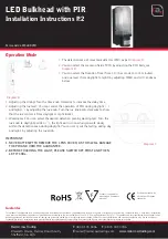 Предварительный просмотр 2 страницы Red Arrow LF13LEDPIR Installation Instructions