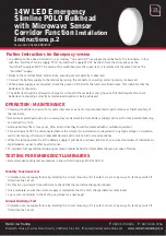 Preview for 2 page of Red Arrow POL14LEDEMSCF Quick Start Manual