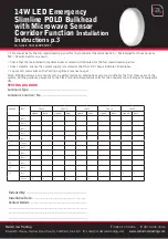 Preview for 3 page of Red Arrow POL14LEDEMSCF Quick Start Manual