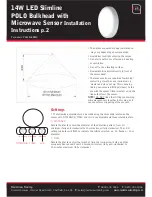 Предварительный просмотр 2 страницы Red Arrow POL14LEDMS Installation Instructions