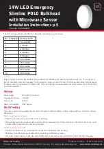 Preview for 5 page of Red Arrow Slimline POLO POL14LEDEMS Installation Instructions Manual