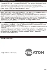 Предварительный просмотр 11 страницы RED ATOM REDMC60 Instruction Manual