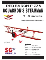 RED BARON PIZZA SQUADRON'S STEARMAN Assembly Manual preview