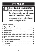 Preview for 52 page of Red Bull Racing SMR 19 Instructions For Use Manual