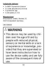 Preview for 53 page of Red Bull Racing SMR 19 Instructions For Use Manual