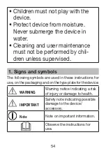 Preview for 54 page of Red Bull Racing SMR 19 Instructions For Use Manual