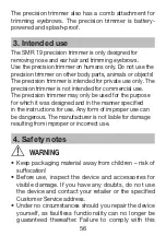 Preview for 56 page of Red Bull Racing SMR 19 Instructions For Use Manual