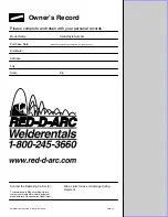 Preview for 76 page of Red-D-Arc Welderentals D502DX 5+4 Owner'S Manual