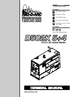 Preview for 1 page of Red-D-Arc D502K 5+4 Technical Manual