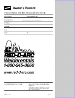 Preview for 32 page of Red-D-Arc EXTREME 360 CC/CV Auto-Line Owner'S Manual