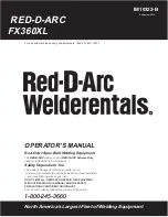 Preview for 1 page of Red-D-Arc FX360XL Operator'S Manual