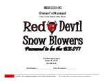 Предварительный просмотр 1 страницы RED DEVIL RED23305 Owner'S Manual