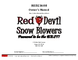 RED DEVIL RED23608 Owner'S Manual preview