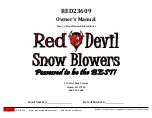 RED DEVIL RED23609 Owner'S Manual preview