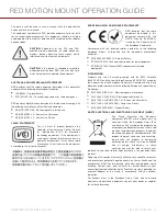 Предварительный просмотр 4 страницы Red Digital Cinema DSMC RED MOTION MOUNT S35 TI PL Operation Manual