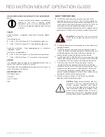 Предварительный просмотр 5 страницы Red Digital Cinema DSMC RED MOTION MOUNT S35 TI PL Operation Manual