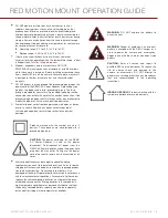 Предварительный просмотр 6 страницы Red Digital Cinema DSMC RED MOTION MOUNT S35 TI PL Operation Manual